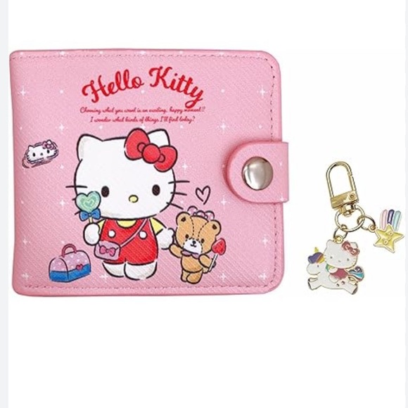 Sanrio Hello Kitty Wallet and Key Chain NEW - Picture 1 of 10